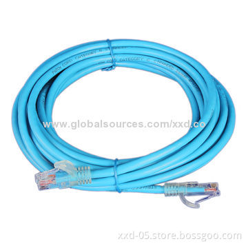 High-speed Cat5e Cable, UTP All New Pure Copper, 24AWG Conductor Gauge